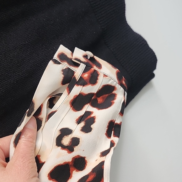 NWOT Silk Sleeve Knit Top Sz Small By Central Park West - Picture 3 of 5